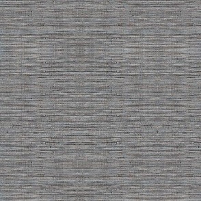 Denim Grasscloth - Charcoal Gray  - Wallpaper 