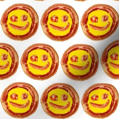 bacon smiley / white