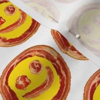 bacon smiley / white