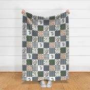Into the woods - Wholecloth Cheater Quilt - Rotated