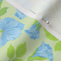 Spring Dreaming_Floral_Blue and lime