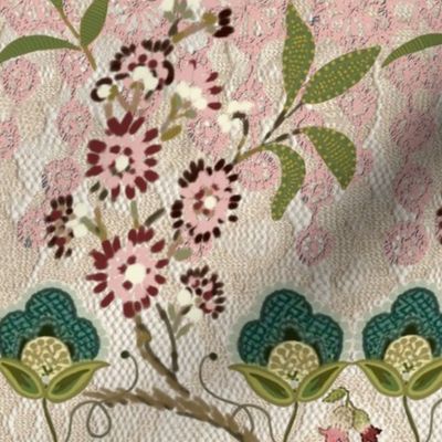 Passementerie-potpourrie-embroidery-stitching-lace-and-beads-pink-cream-ivory-green-red.