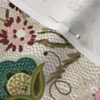 Passementerie-potpourrie-embroidery-stitching-lace-and-beads-pink-cream-ivory-green-red.