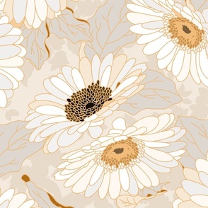 Daisy Garden Cream Extra Large