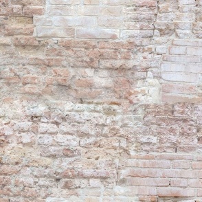 Italian villa venice ancient brick wall