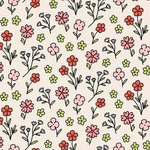 wildflowers - beige