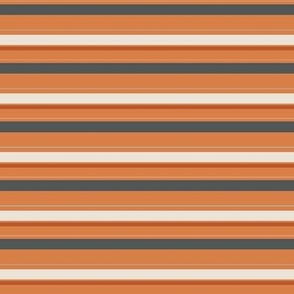 Ochre Charcoal and Beige Pastel Fall Halloween Stripes