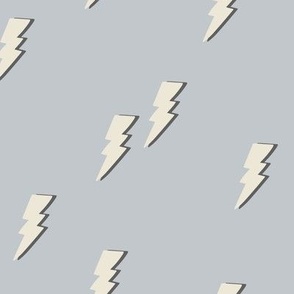 Lightning bolt - medium, dove 