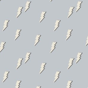 Bolts - thunderbolts lightning bolts, small scale, dove 