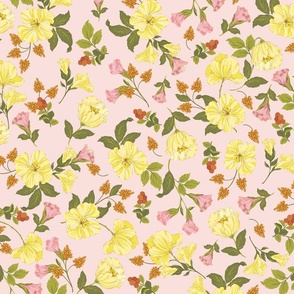 Spring Dreaming_Floral_Pink and Yellow