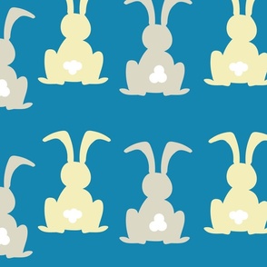 Easter Bunny Rabbits - Modern Nursery Pastel Rabbits - Nursery for kids