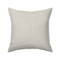 Medium // Light gray and white crosshatch woven texture