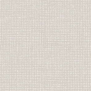 Medium // Light gray and white crosshatch woven texture