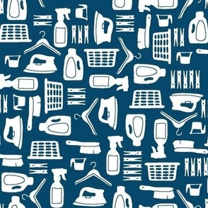 Mini laundry icons - navy