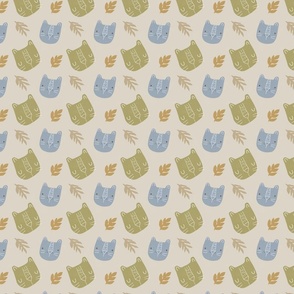 cats_and_leaves_green and blue SMALL