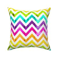 watercolor chevron rainbow