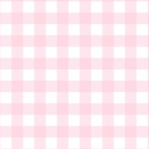 Baby Pink Gingham Check Plaid Small