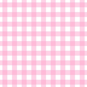 Carnation Pink Gingham Plaid