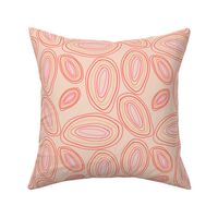 Spring Lily | Colourful Ovals in Yellow-Peach | 8x8 | Small Size