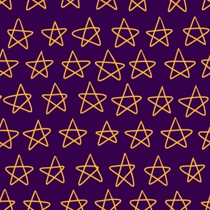 Polka Stars (24") - yellow, purple (ST2023PS)