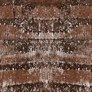 Palm Tree Bark Stripe Texture Natural Fun Rugged Tropical Neutral Interior Earth Tones Cinnamon Red Brown 6F422B Subtle Modern Abstract Geometric 24 in x 29 in repeat