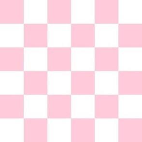 Baby Pink Checker Pattern Checks