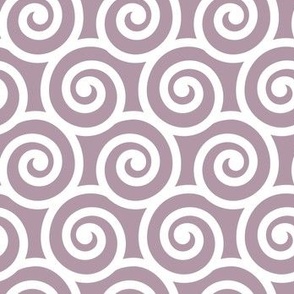 Bold Swirls on Light Plum B298A6: Small