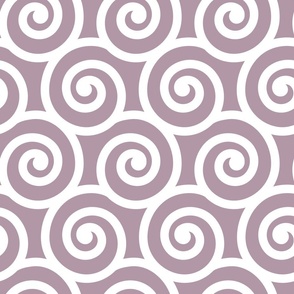 Bold Swirls on Light Plum B298A6: Large