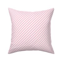 Baby Pink and White Diagonal Stripes Girl Nursery 