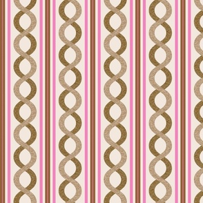 Normal scale • Retro Waves brown & pink