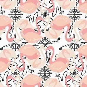 Flamingos Tiled