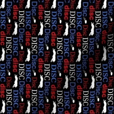 Disc! vertical red white blue