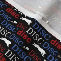 Disc! vertical red white blue