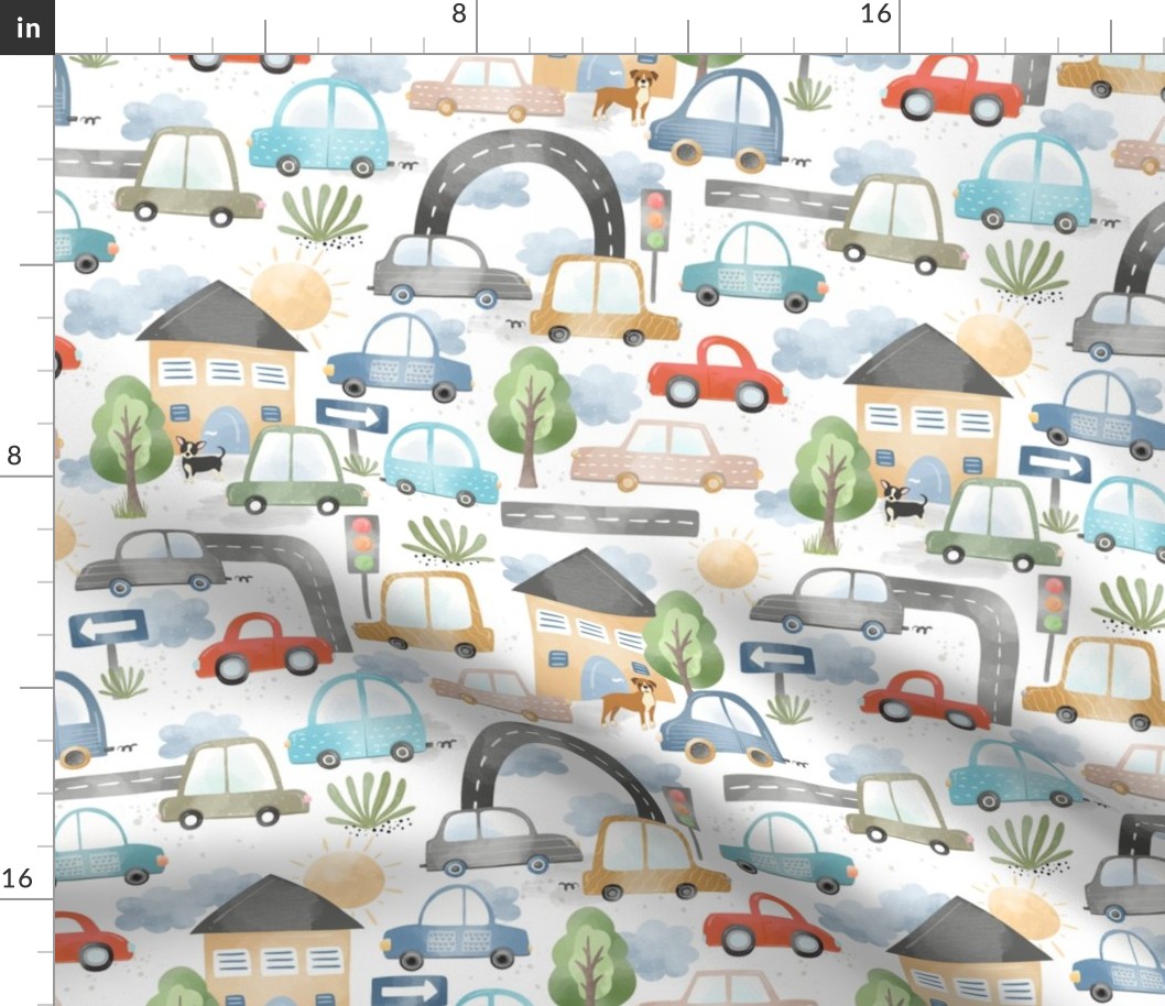 Kids Car Fabric - small scale