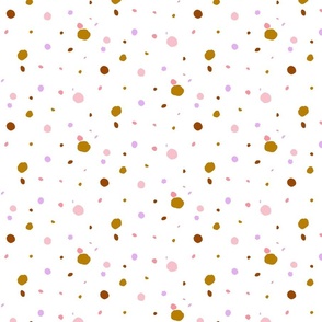 SCATTERED CONFETTI SHAPES WHITE MULTI