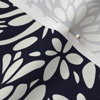 Layered Petals in Navy and Cream