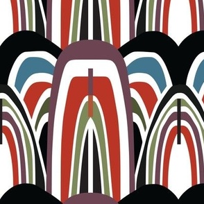 Abstract Zebra Print - Animal Print Pattern - Line Art - Earth Tones Small  