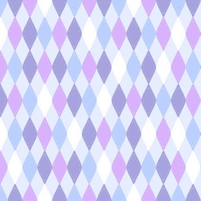 Harlequin rustic diamond blue purple baby blue by Jac Slade