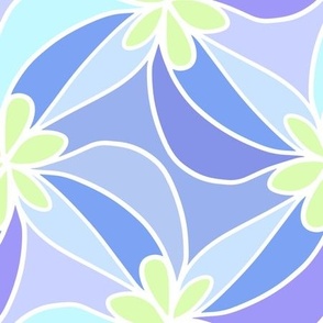 y2k flower swirl purple