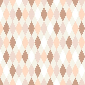 Harlequin rustic diamond blush pink brown beige by Jac Slade