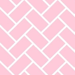 Baby Pink Herringbone Chevron