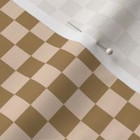 checkers - mino checker board, retro checkers, antique gold and nude checks 