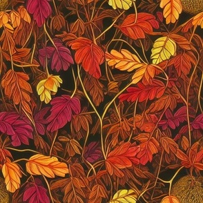 Ditsy Autumn Leaves