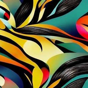 Colorful Abstract Animal Print 