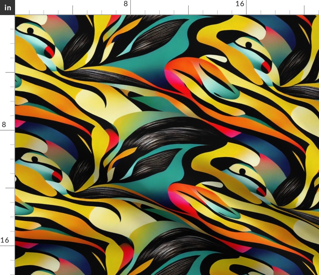 Colorful Abstract Animal Print 