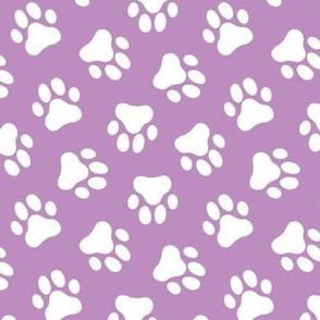 light purple dog paw print fabric,pet fabric, dog fabric