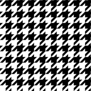 Houndstooth black and white minimalist pattern