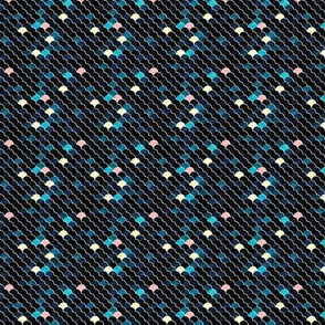 Fish Scale Pattern - Magical Night / Small