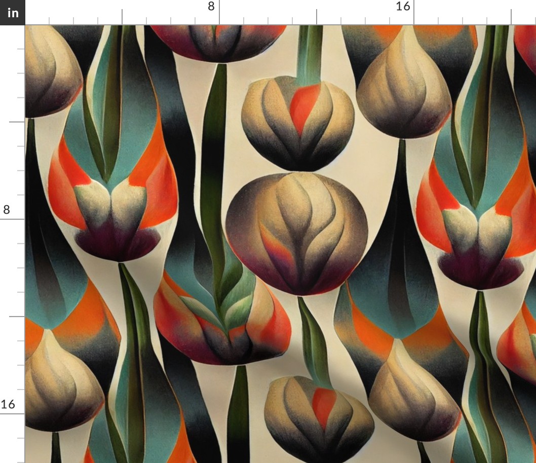 Deco Orange Tulips