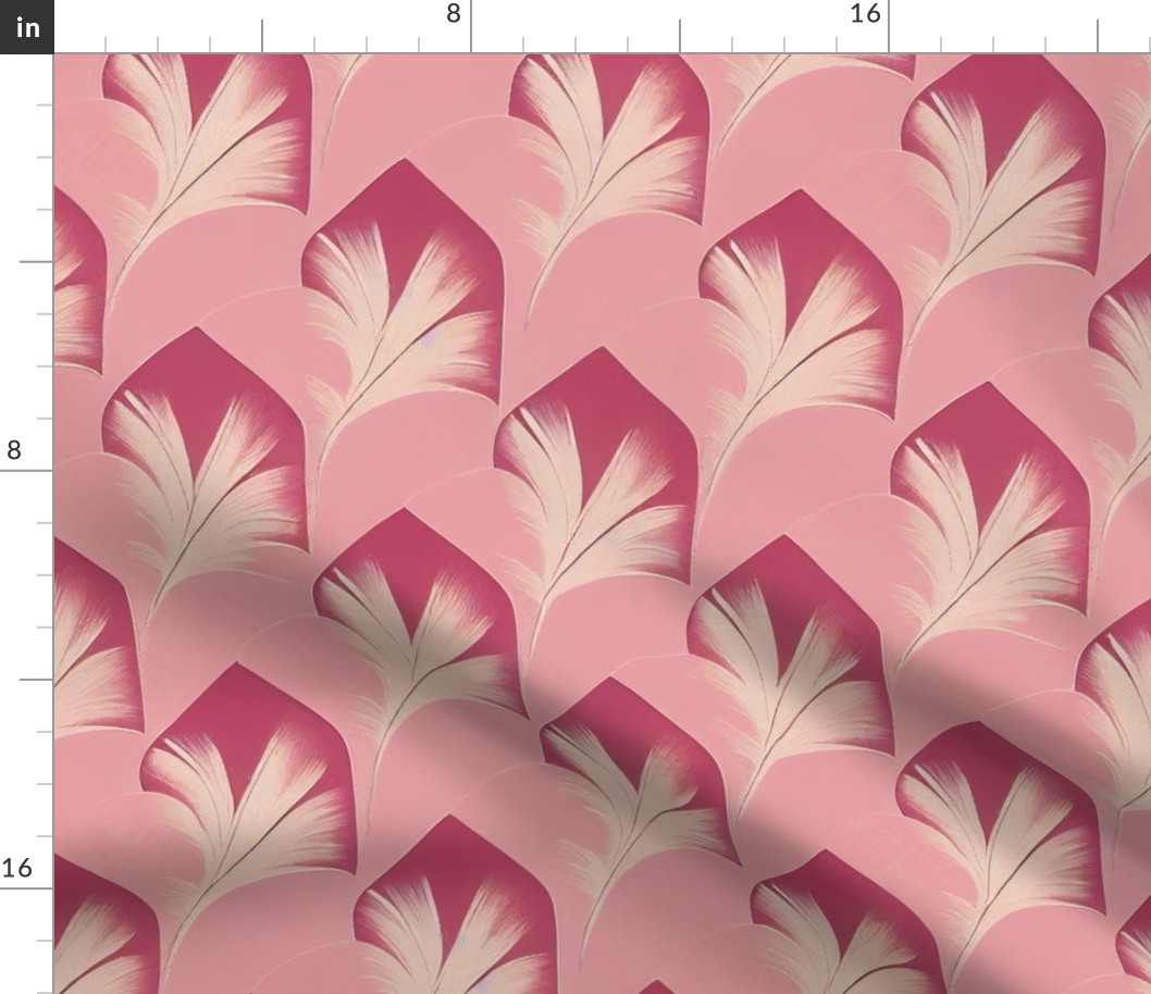 Deco Pink Feathers